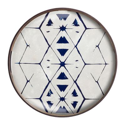 Tribal Hexagon Glass Tray from Ethnicraft