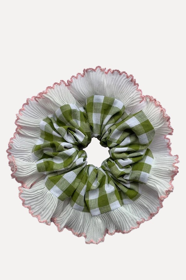 Gingham Frill Scrunchie from Isabel Susan Shop