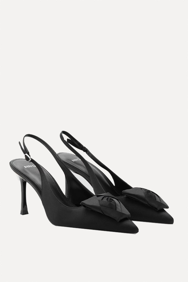 Satin Floral Shoes  from Mango