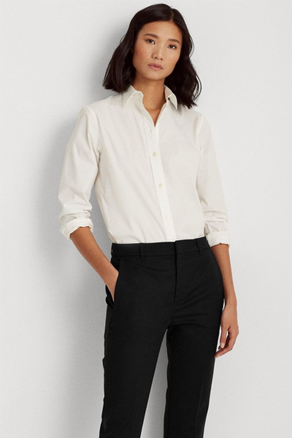 Stretch Cotton-Blend Trouser