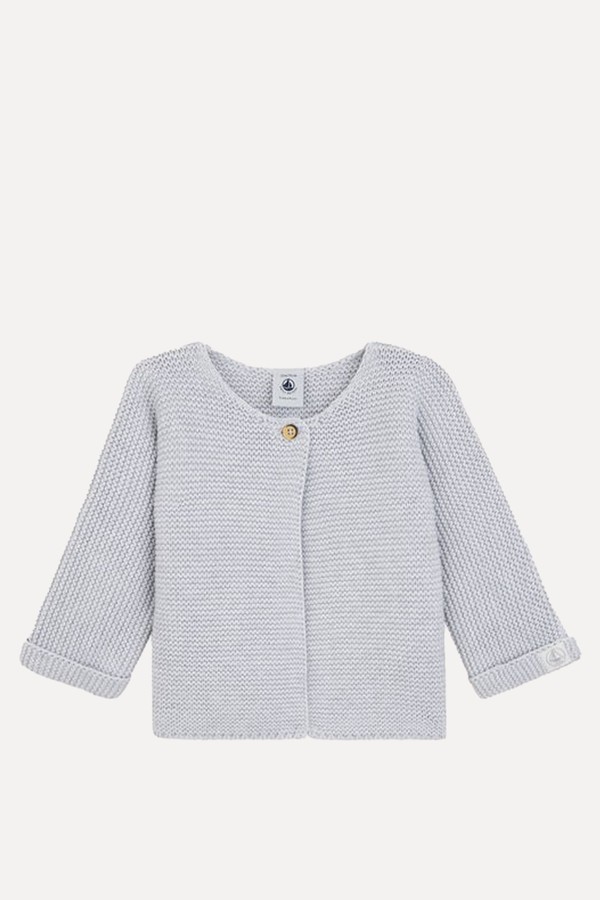Organic Cotton Knitted Cardigan from Petit Bateau