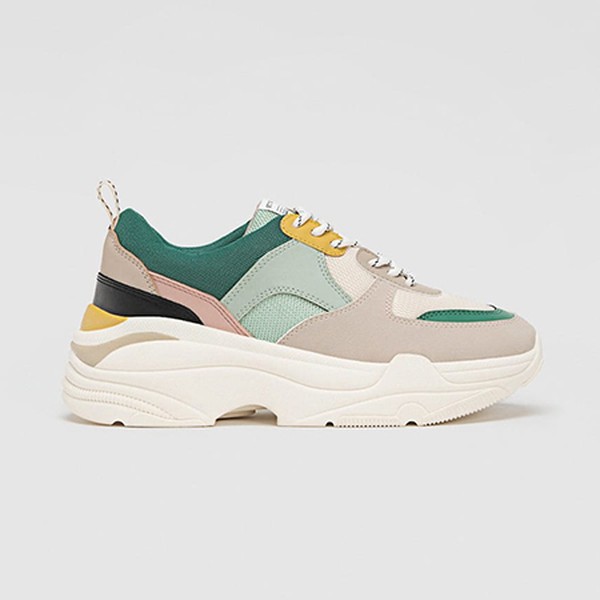 Contrast Chunky Sole Trainers from Stradivarius