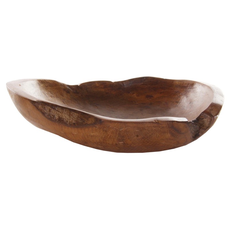 Teak Sculptural Bowl