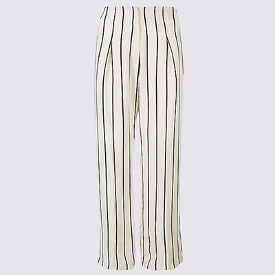 Striped Wide Leg Trousers 