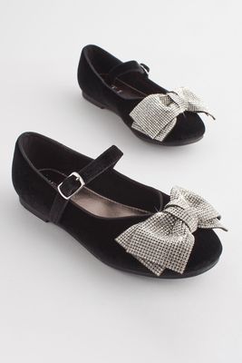 Black Sparkle Bow Occasion Mary Jane Shoes from Next 