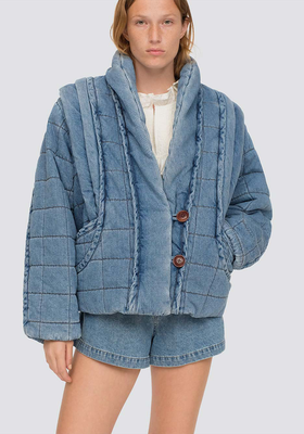 Vida Denim Quilted Puffer Coat from Sea NY