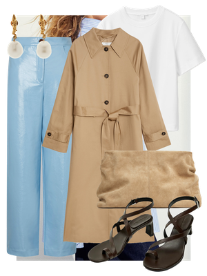 A Look We Love: Camel & Light Blue