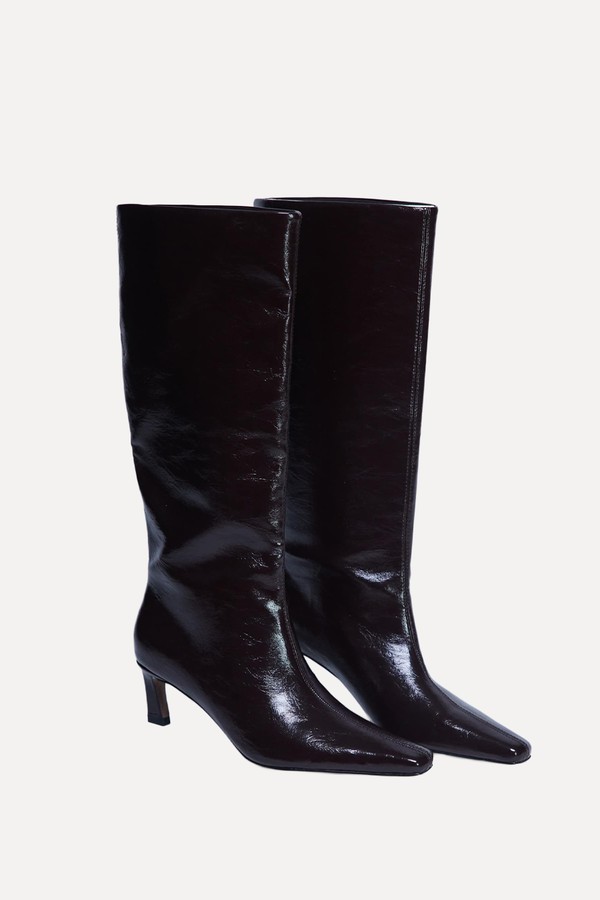 Tanya Point Toe Knee High Boots