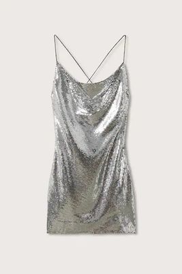 Sequin Wrap Dress from Mango