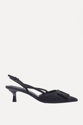 Kitten Heeled Court Shoes from River Island