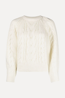 Cable & Ribbed-Knit Jumper from Maje