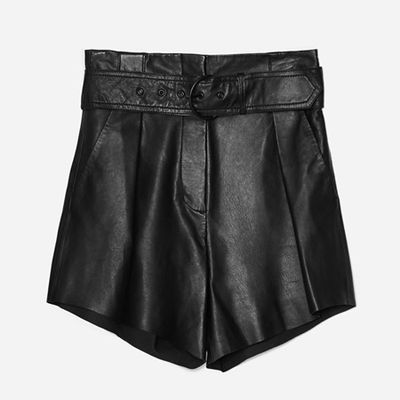 Leather Bermuda Shorts from Uterque