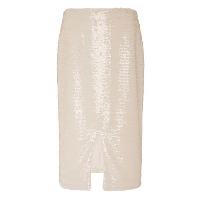 Sequined Chiffon Skirt from Ganni