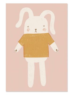 Bunny Toy Children’s Print from Raspberry Blossom