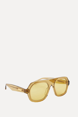 Caravan Yellow Sunglasses from Bottega Veneta