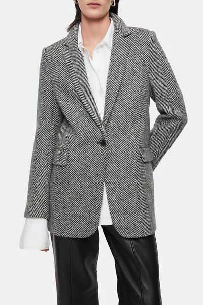 Wool Herringbone Langford Coat from Jigsaw