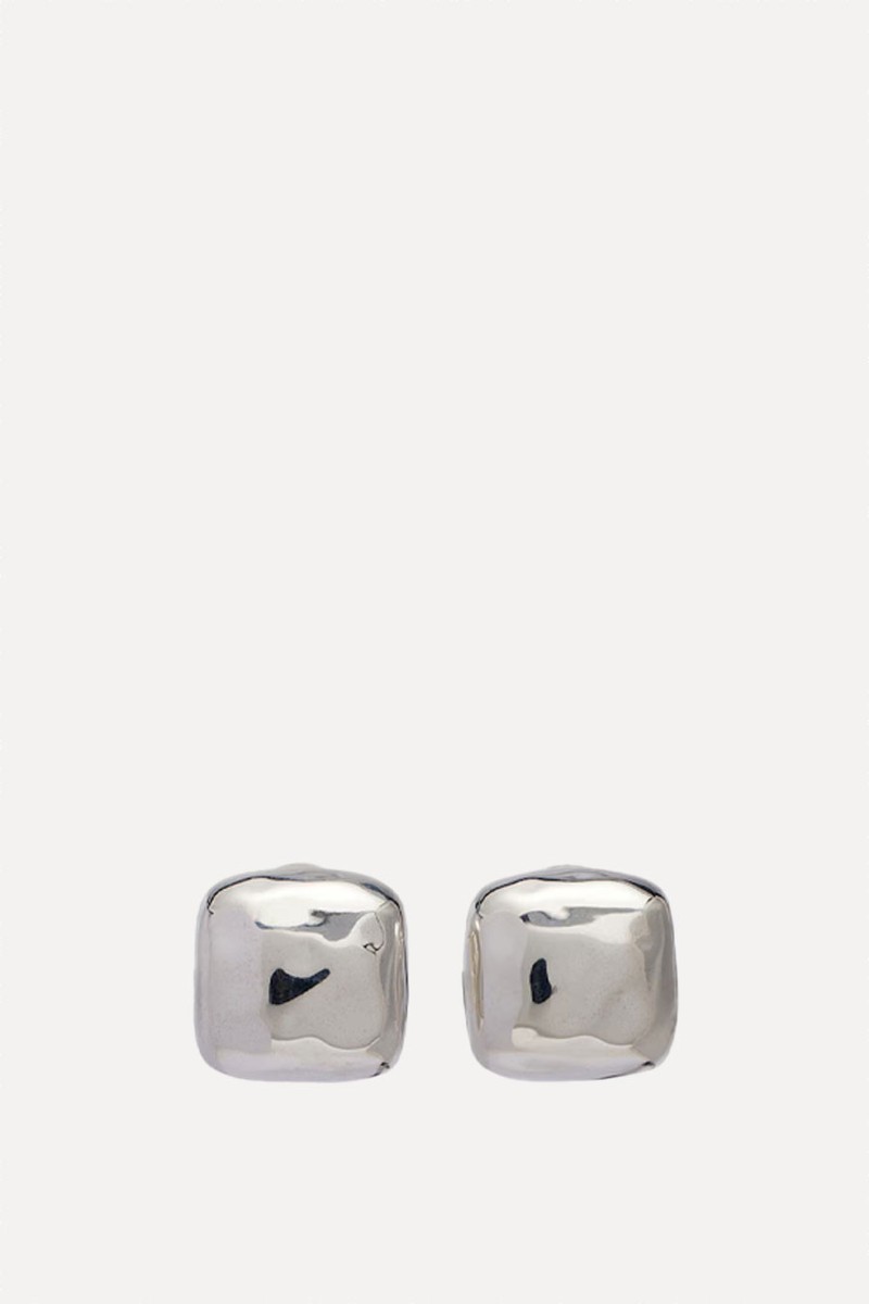 Tetra Small Sterling Silver Earrings from Déhanche 