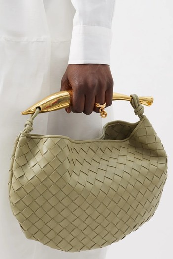 Sardine Intrecciato-Leather Handbag, £3,140 | Bottega Veneta