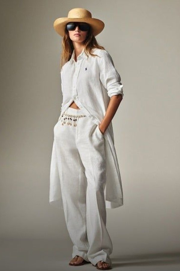 Belted Linen Shirtdress