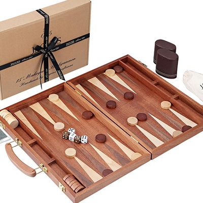 Mahogany Backgammon Set from Jacques London