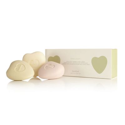 Rose, Geranium and Jasmine Pebble Soap Set from Bamford