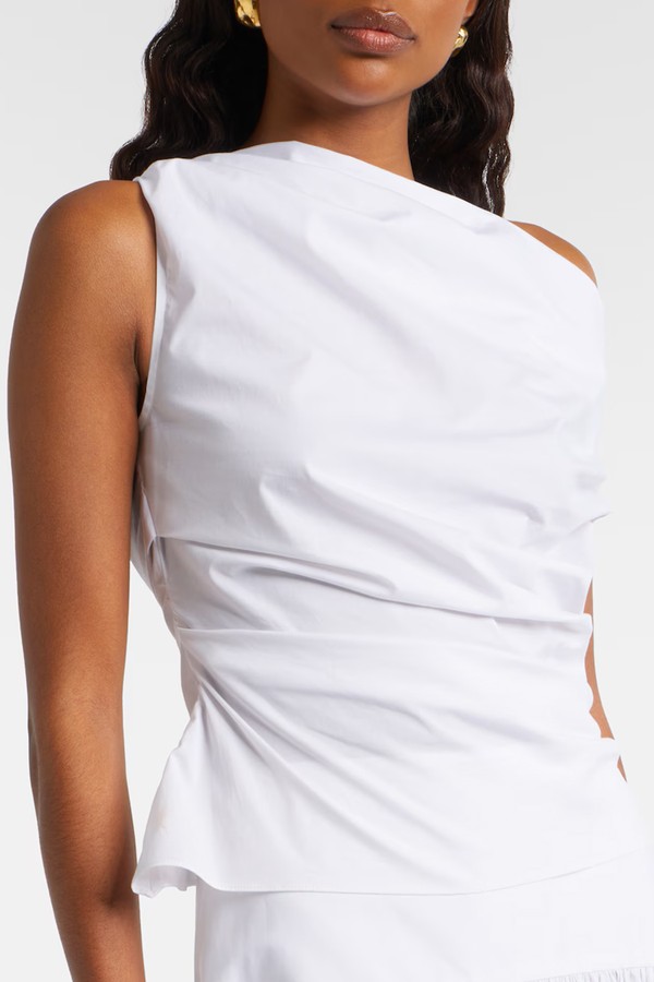 Phare Off-Shoulder Cotton Top from Staud