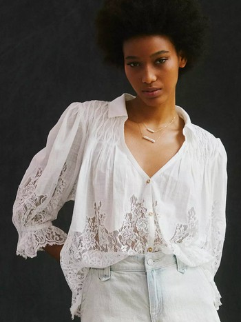 14 White Blouses Under £130