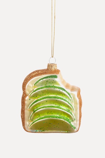 Avo On Toast Luxury Glass Christmas Bauble from Ashton + Barrow