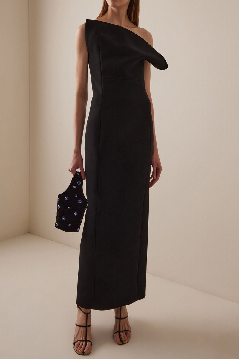 Cato Double Face Crepe Long Dress from Khaite