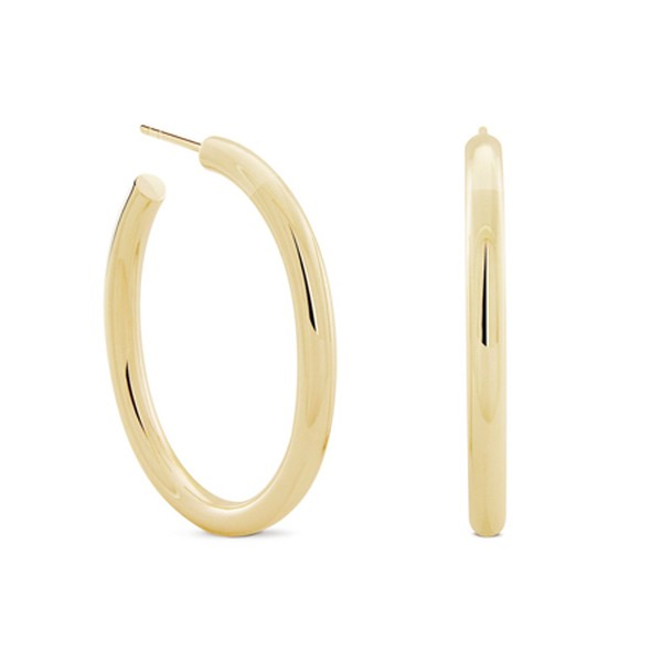 Oval Chubbies Hoops Gold Vermeil from Monarc Jewellery