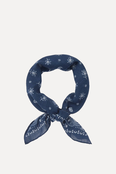 Navy Paisley Cotton Bandana from Sirplus