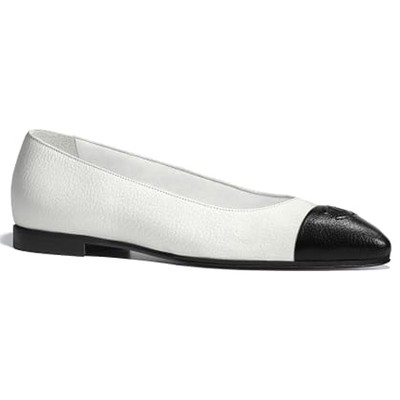 Grained Goatskin Flats from Chanel