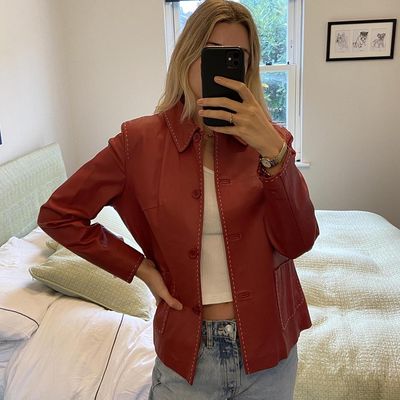 100% Leather Jacket from VINTAGE