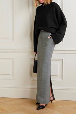 Rhea Trapeze Wool And Cotton Blend Turtleneck Sweater, £246.40 | The Frankie Shop