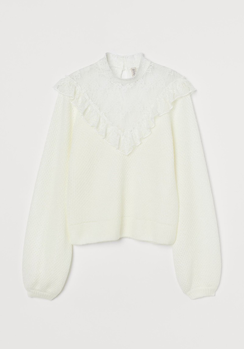 Lace-Detail Jumper from H&M 