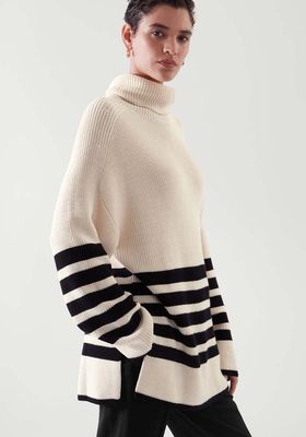 Roll-Neck Striped Jumper from COS