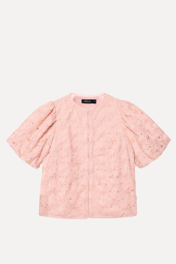 Textured Puff Sleeve Blouse from Mint Velvet