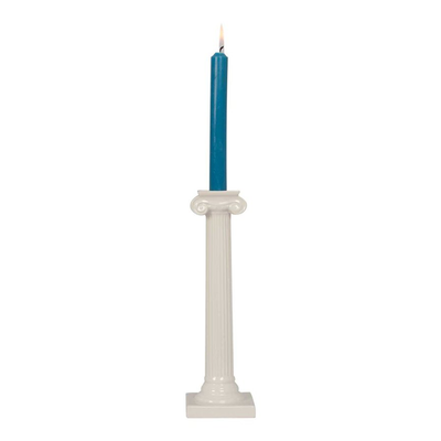 Ionic Column Creamware Candlestick 