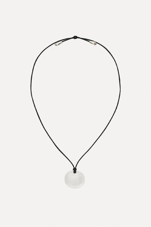 Medium Full Moon Cord & Silver Necklace from SOPHIE BUHAI 