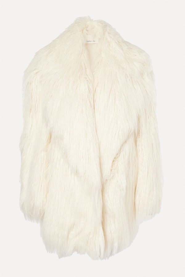 Liza Short Faux Fur Coat from The Frankie Shop