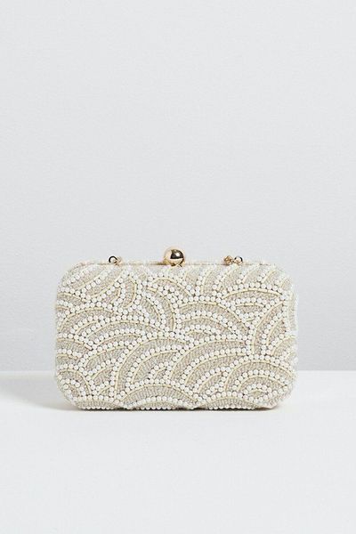 Dina Deco Pearl Clutch Bag from Oliver Bonas 