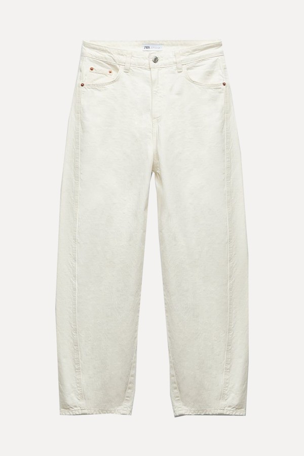 Mid-Rise Carrot Fit Jeans  from Zara