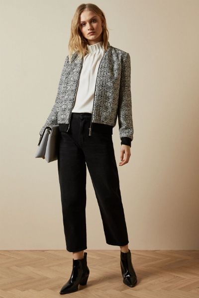 Irenne Boucle Bomber Jacket