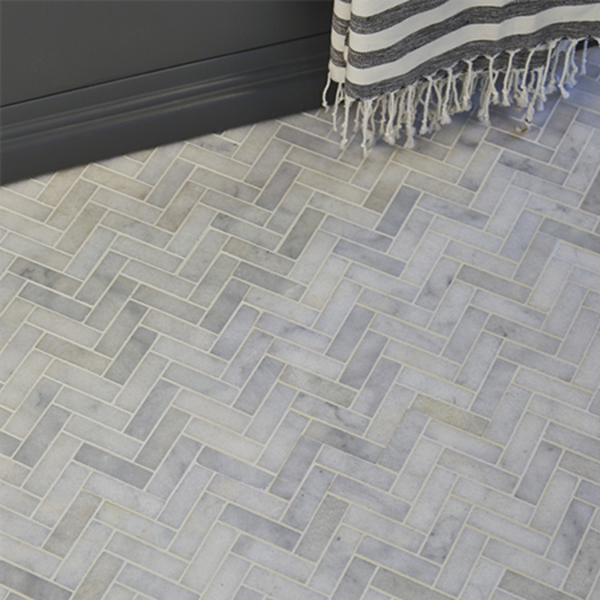 Aliseo Marble Herringbone Mosaic