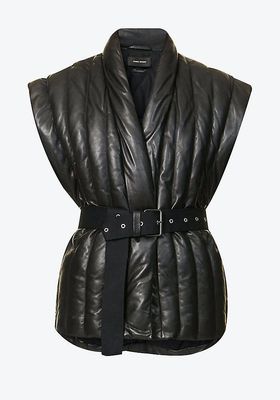 Ajali Quilted Leather Gilet from Isabel Marant
