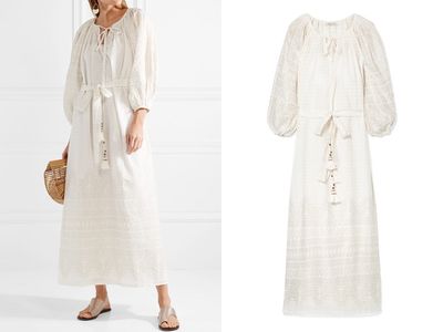 Offrande Tassled Printed Cotton Voile Midi Dress  from Mes Demoiselles