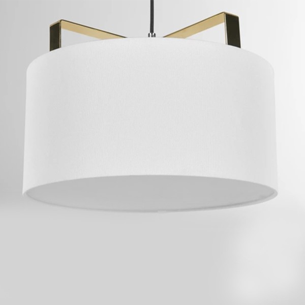 White and Brass Lamp