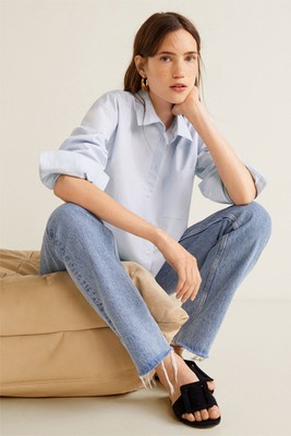 Essential Cotton Blend Shirt from Mango