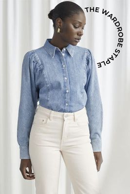 Puff Shoulder Denim Shirt from & Other Stories