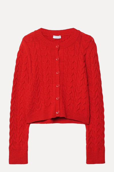 Cable-Knit Cardigan from Stradivarius